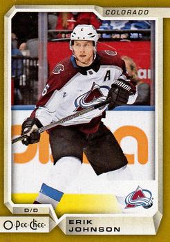 2018-19 O-Pee-Chee - Gold Border Glossy #349 Erik Johnson Front