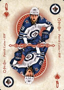 2018-19 O-Pee-Chee - Playing Cards #Q♥ Patrik Laine Front