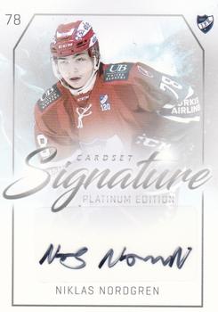 2018-19 Cardset Finland - Signature #NNO Niklas Nordgren Front