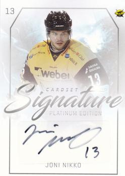 2018-19 Cardset Finland - Signature #NNO Joni Nikko Front