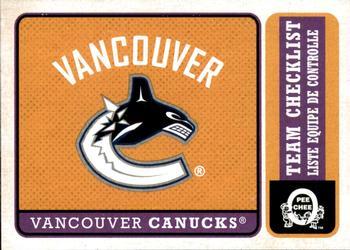 2018-19 O-Pee-Chee - Retro Blank Back #590 Vancouver Canucks Front