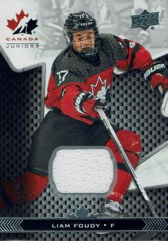 2018 Upper Deck Team Canada Juniors - Team Canada Jerseys #37 Liam Foudy Front