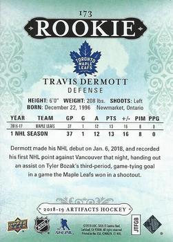 2018-19 Upper Deck Artifacts - Ruby #173 Travis Dermott Back