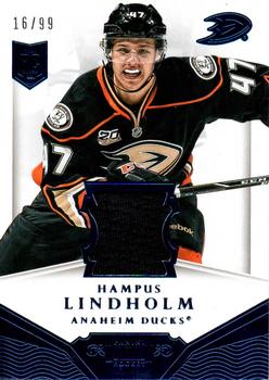 2013-14 Panini Rookie Anthology - 2013-14 Panini Dominion Update: Authentic Material #D-HLI Hampus Lindholm Front