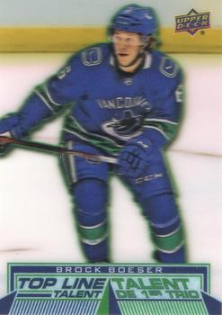 2018-19 Upper Deck Tim Hortons - Top Line Talent 3D #TLT-2 Brock Boeser Front