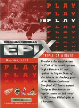 1997-98 Pinnacle - Epix Orange #E16 Brendan Shanahan Back