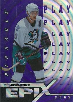 1997-98 Pinnacle - Epix Purple #E15 Teemu Selanne Front