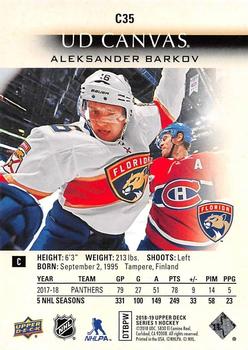 2018-19 Upper Deck - UD Canvas #C35 Aleksander Barkov Back