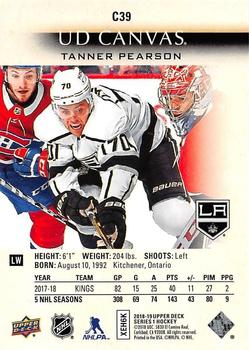 2018-19 Upper Deck - UD Canvas #C39 Tanner Pearson Back