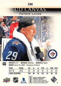 2018-19 Upper Deck - UD Canvas #C88 Patrik Laine Back