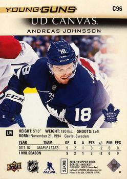2018-19 Upper Deck - UD Canvas #C96 Andreas Johnsson Back
