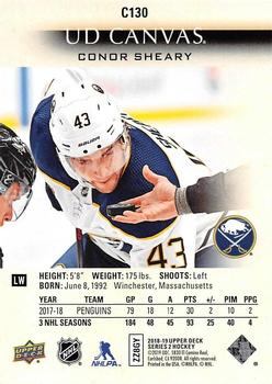 2018-19 Upper Deck - UD Canvas #C130 Conor Sheary Back