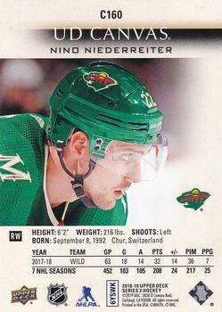 2018-19 Upper Deck - UD Canvas #C160 Nino Niederreiter Back