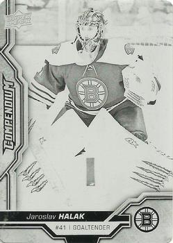 2018-19 Upper Deck Compendium - Printing Plates Black #482 Jaroslav Halak Front