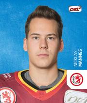 2018-19 Playercards Stickers (DEL) #099 Nicklas Mannes Front