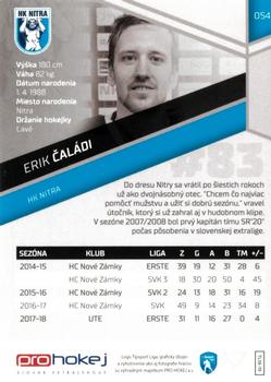 2018-19 SportZoo Tipsport Liga #054 Erik Caladi Back