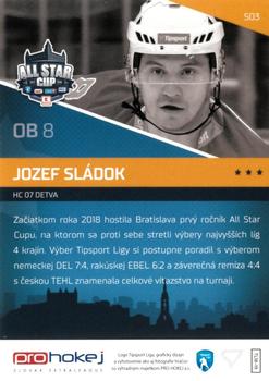 2018-19 SportZoo Tipsport Liga - All Star Cup #S03 Jozef Sladok Back