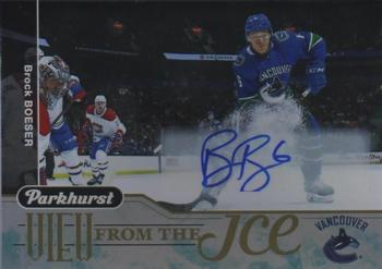 2018-19 Parkhurst - View From the Ice Signatures #VI-9 Brock Boeser Front
