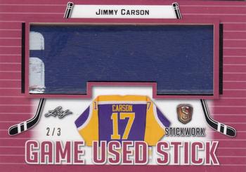 2017-18 Leaf Stickwork - Game-Used Stick - Red #GS-31 Jimmy Carson Front