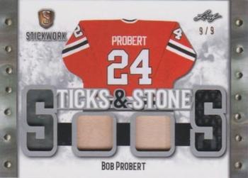 2017-18 Leaf Stickwork - Sticks and Stones - Silver #SS-02 Bob Probert Front