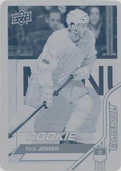 2016-17 Upper Deck Compendium - Printing Plates Cyan #857 Nick Jensen Front