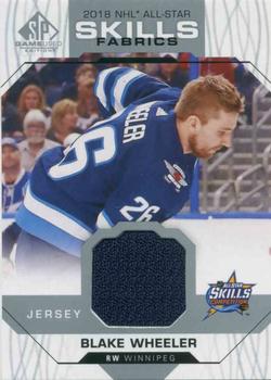 2018-19 SP Game Used - 2018 NHL All-Star Skills Fabrics #AS-BW Blake Wheeler Front