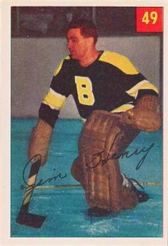 1954-55 Parkhurst - Lucky Premium Card #49 Jim Henry Front