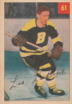 1954-55 Parkhurst - Lucky Premium Card #61 Leo Labine Front