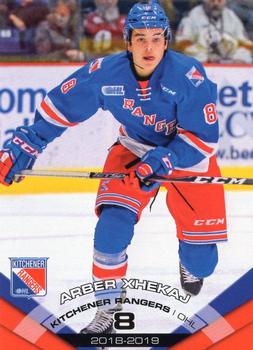 2018-19 Extreme Kitchener Rangers (OHL) #4 Arber Xhekaj Front