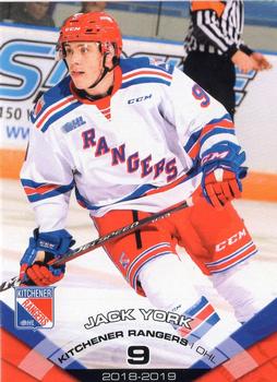 2018-19 Extreme Kitchener Rangers (OHL) #5 Jack York Front