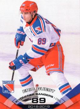 2018-19 Extreme Kitchener Rangers (OHL) #21 Eric Guest Front