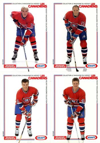 1989-90 Le Journal / Kraft Montreal Canadiens - Sheets #NNO Brian Skrudland / Bobby Smith / Brent Gilchrist / Russ Courtnall Front