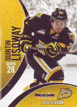 2014-15 Westside Brandon Wheat Kings (WHL) #NNO Quintin Lisoway Front