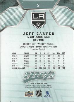 2019-20 Upper Deck MVP #2 Jeff Carter Back