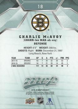 2019-20 Upper Deck MVP #18 Charlie McAvoy Back