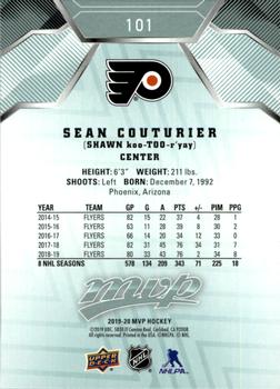 2019-20 Upper Deck MVP #101 Sean Couturier Back