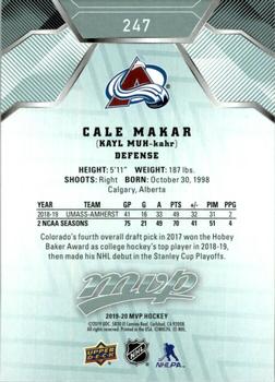 2019-20 Upper Deck MVP #247 Cale Makar Back