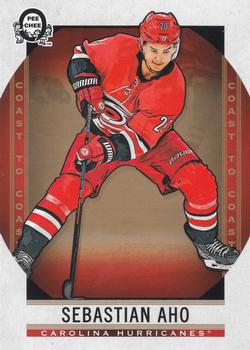 2018-19 O-Pee-Chee Coast to Coast #15 Sebastian Aho Front