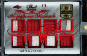 2017-18 Leaf Pearl - Magnificent Materials Red #MM-09 Wayne Gretzky Front