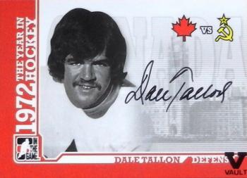 2015-16 In The Game Final Vault - 2009-10 In The Game 1972 The Year In Hockey - Autographs (Black Vault Stamp) #A-DT Dale Tallon Front