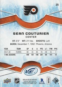 2018-19 Upper Deck Ice - Green #25 Sean Couturier Back