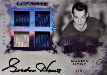 2018-19 Leaf Ultimate - Ultimate Signature Relics - Purple #SR-GH1 Gordie Howe Front