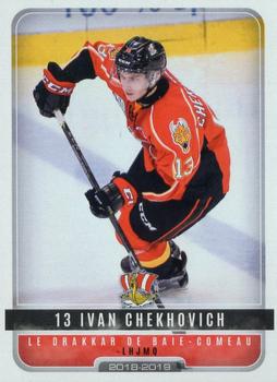 2018-19 Extreme Baie-Comeau Drakkar (QMJHL) #11 Ivan Chekhovich Front