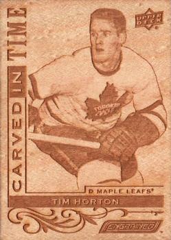 2018-19 Upper Deck Engrained - Carved in Time Wood #CT-14 Tim Horton Front