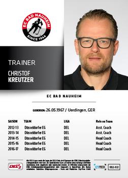 2018-19 Playercards (DEL2) #DEL2-022 Christof Kreutzer Back