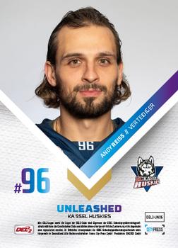 2018-19 Playercards (DEL2) - Unleashed #DEL2-UN06 Andy Reiss Back