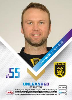 2018-19 Playercards (DEL2) - Unleashed #DEL2-UN07 Casey Borer Back