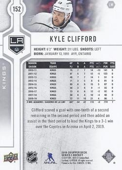 2019-20 Upper Deck #152 Kyle Clifford Back