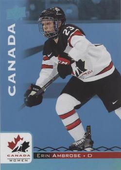 2017 Upper Deck Team Canada Juniors - Blue Spectrum #23 Erin Ambrose Front