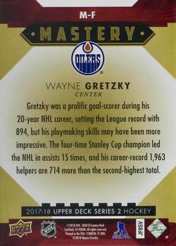 2017-18 Upper Deck - Mastery Achievements #M-F Wayne Gretzky Back